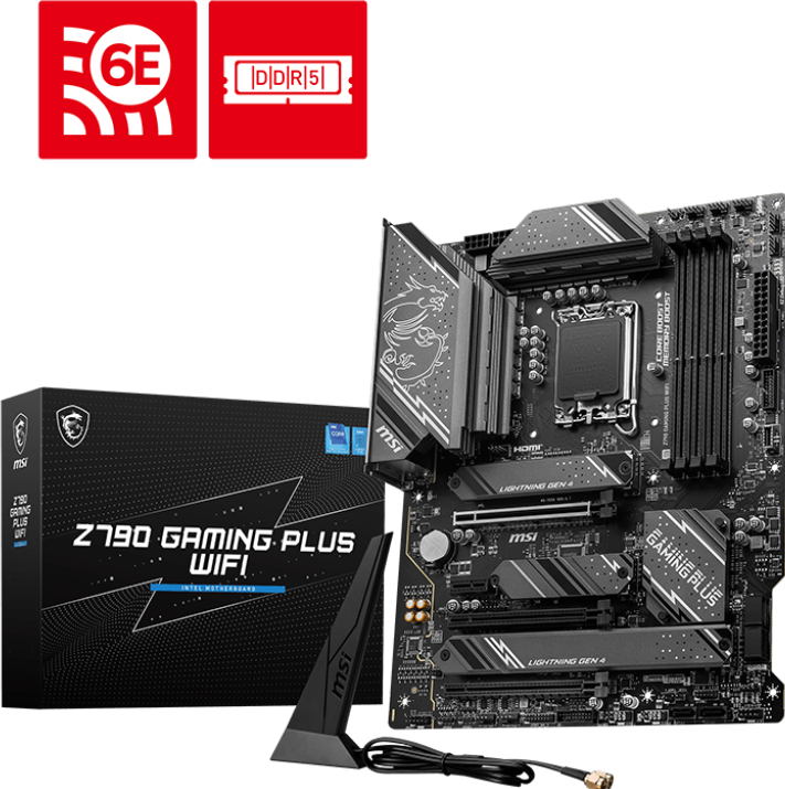 Produktbild MSI Z790 Gaming Plus Wifi (LGA 1700, Intel Z790, ATX)