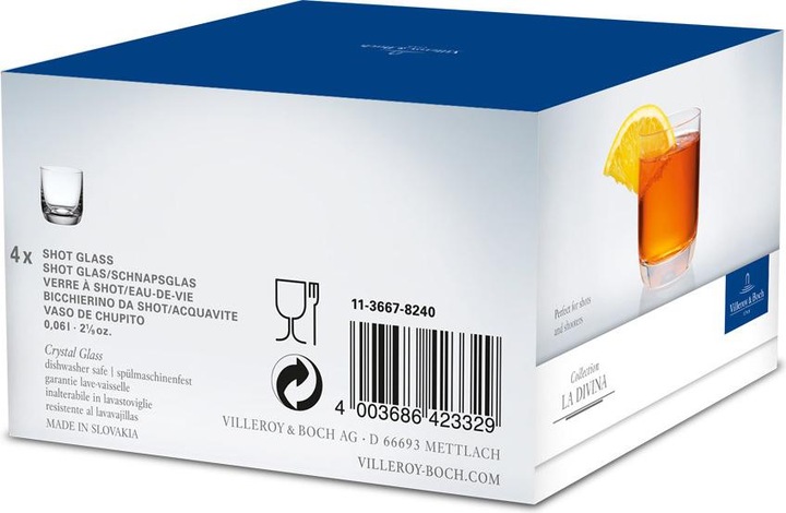 Produktbild Villeroy & Boch Schnapsglas (0.40 dl, 4 x, Schnapsgläser + Shotgläser)