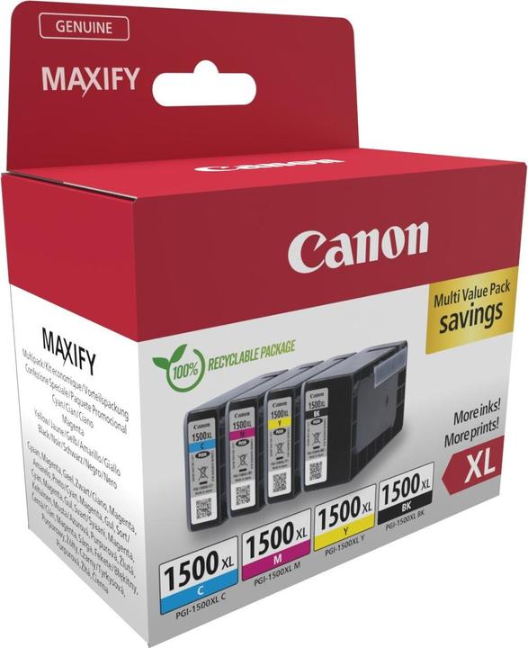 Actual product image Canon PGI-1500XL Multipack (CMYK)