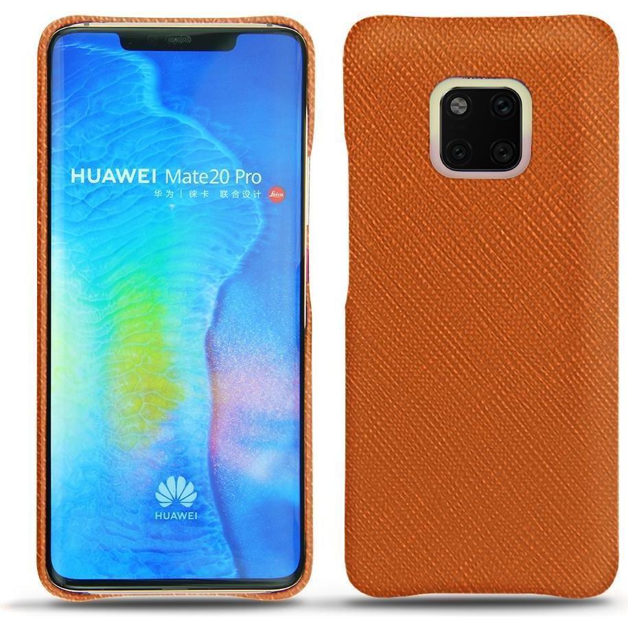Thumbnail - Noreve Lederschutzhülle (Huawei Mate 20 Pro), Smartphone Hülle, Orange