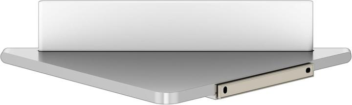 Produktbild Keuco Eckduschablage EDITION 400 m Glasabzieher Alu sil-elo/we (24.20 x 24.50 x 6.30 cm)