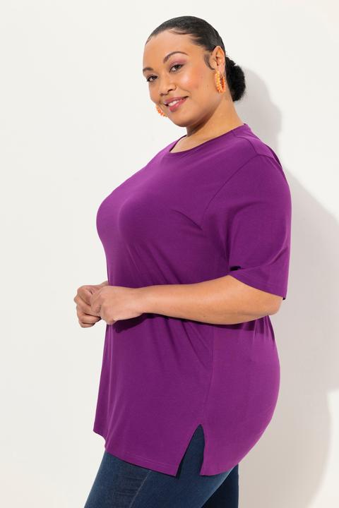 Produktbild Ulla Popken T-Shirt, Rundhalsausschnitt, Relaxed, Halbarm (68)