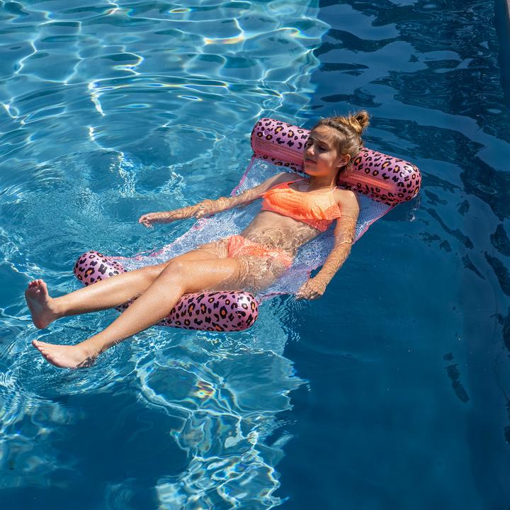 Image du produit Swim Essentials Hamac à eau 1cm Rose Léopard
