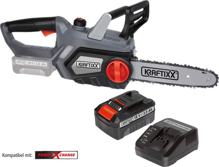 Produktbild Kraftixx Akku-Kettensäge KX-AKS 1825 Li Kit, 3 Ah (Akku Kettensäge)