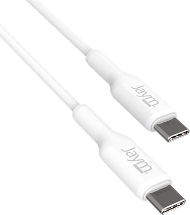 Produktbild Jaym CABLE CHARGE & SYNCHRO USB-C VERS USB-C PD 3.0 (100W) - LONGUEUR 1M - BLANC - ® (1 m, USB 3.2 Gen 2x2, 100 W)