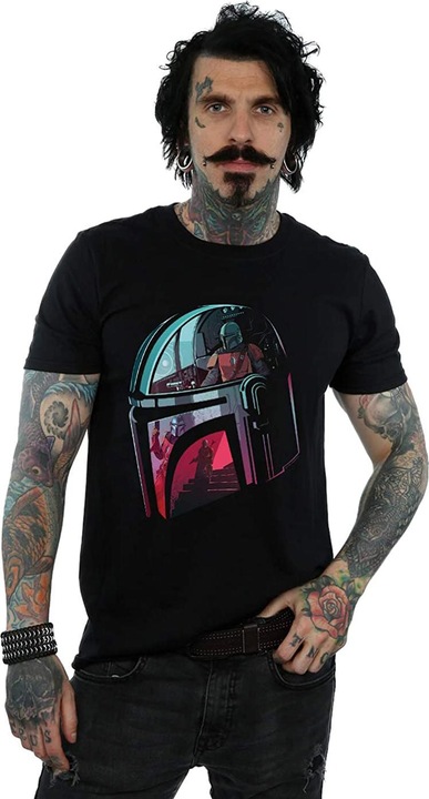 Actual product image Star Wars Mandalore Helmet Reflection Tshirt (L)