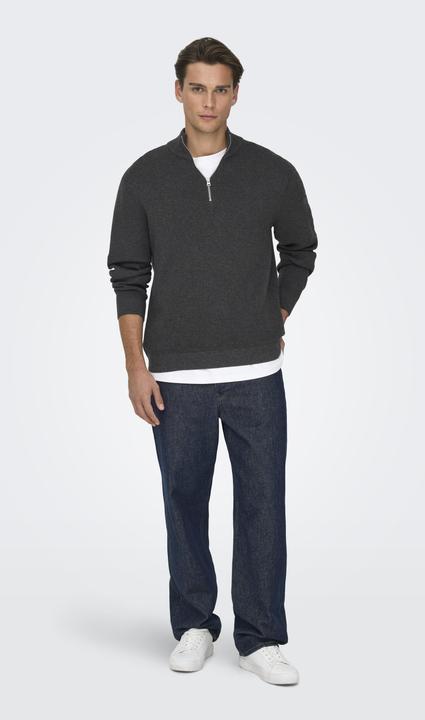 Produktbild Only & Sons Onsting Life Reg Half Zip Knit Noos (S)
