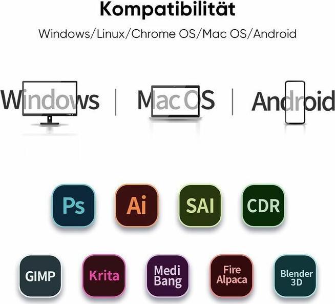 Produktbild XP-Pen Grafiktablet Deco 01 V3 (5080 lpi)