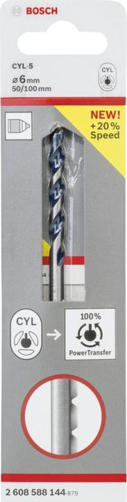 Productafbeelding Bosch Professional Zubehör Hardmetalen betondraaiboor (6 mm)