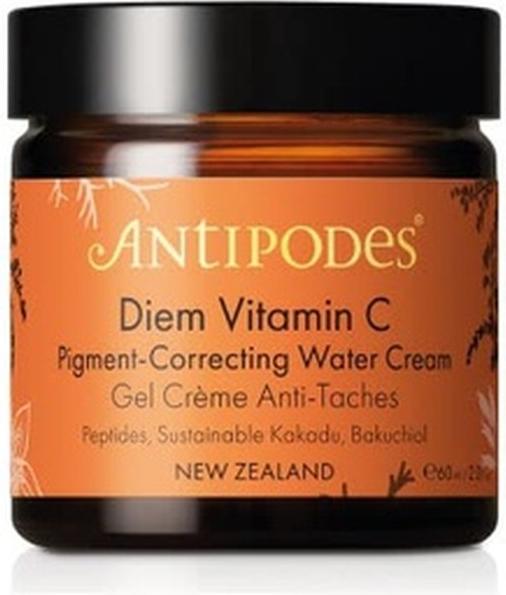 Actual product image Antipodes Hydrating Cream for Correction of Uneven Skin Tone Diem Vitamin (Pigment- Correct ing (60 ml, 24h cream)