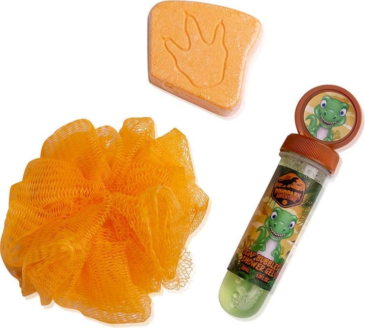 Immagine prodotto Accentra Bagno DINOPARK ADVENTURE ambientato in "Park Rank". (Set per la cura dei capelli)