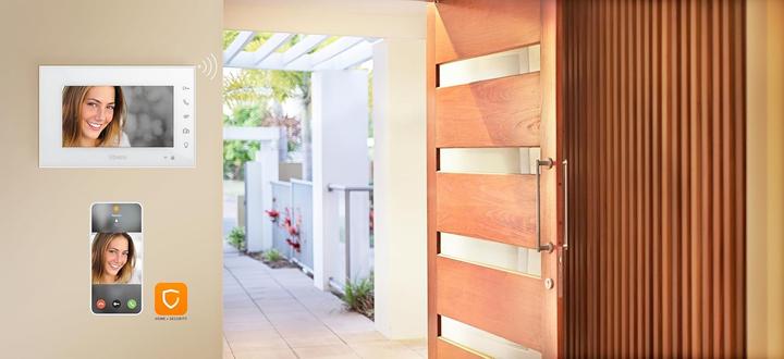 Image du produit Bticino Interphone vidéo WiFi avec application, contrôle d'accès à distance et vision nocturne (Filaire, Sans fil)