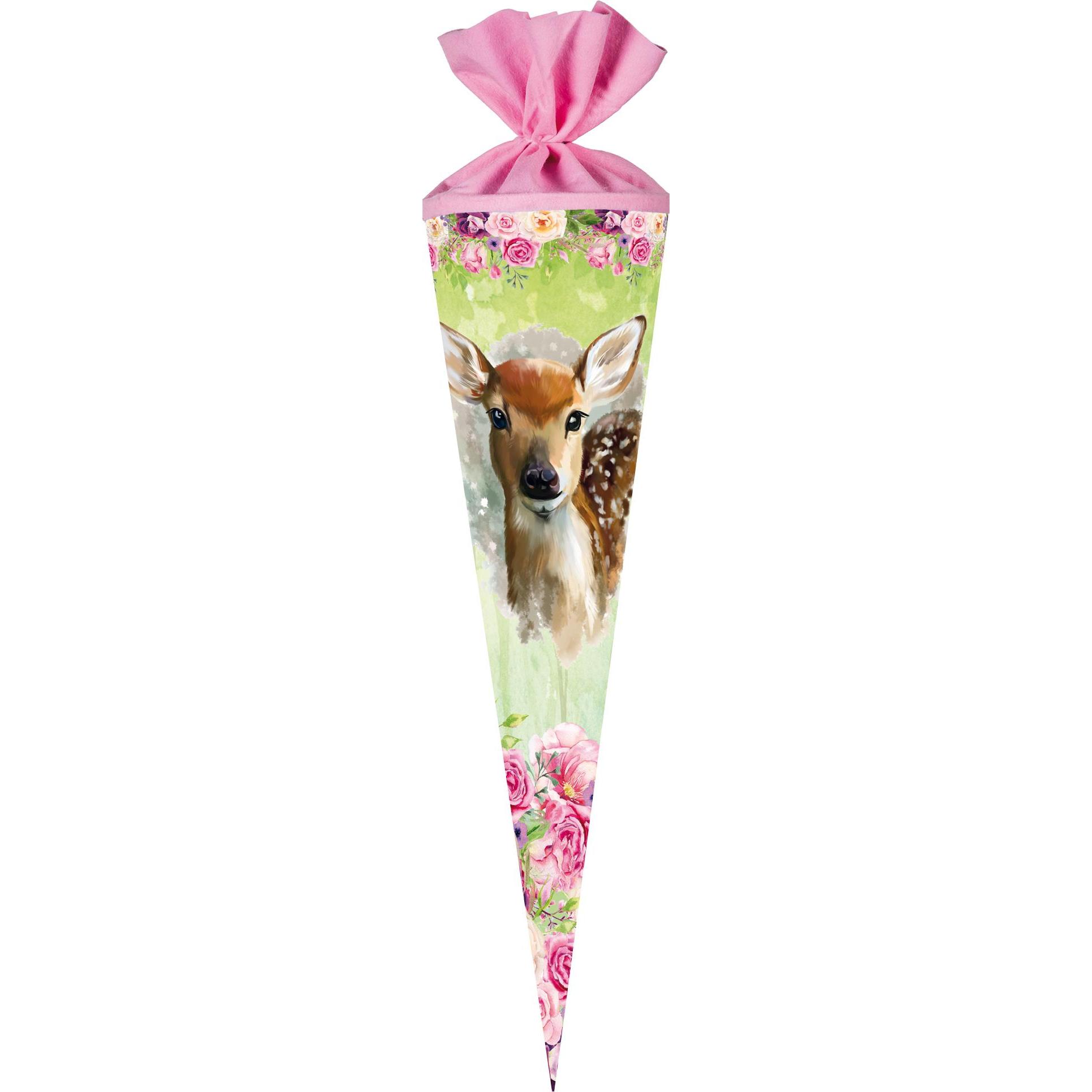 Thumbnail - Nestler, Schultüte, Tradition in Emotion Schultüte Rehkitz mehrfarbig (70 cm)
