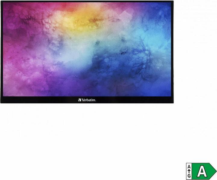 Actual product image Verbatim PMT-14 Portable Touchscreen Monitor 14" Full HD 1080p Metal Housing (1920 x 1080 pixels, 14")