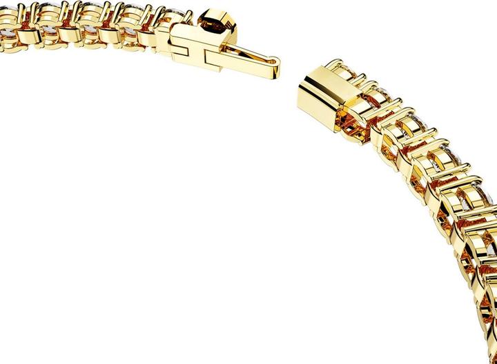 Immagine prodotto Swarovski Bracciale Tennis Matrix in oro bianco taglio rotondo (16.50 cm, Metallo Swarovski)