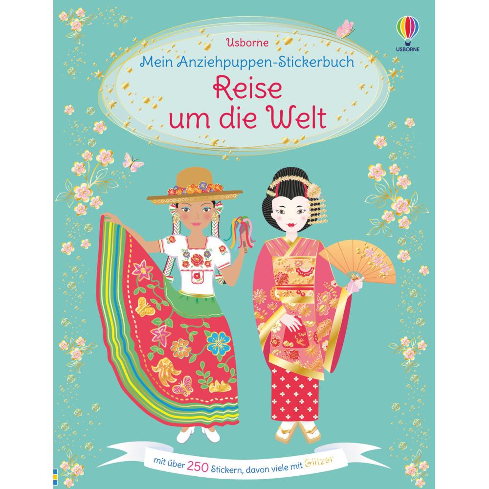 Thumbnail - Usborne Publishing, Sticker, Mein Anziehpuppen-Stickerbuch: Reise um die Welt