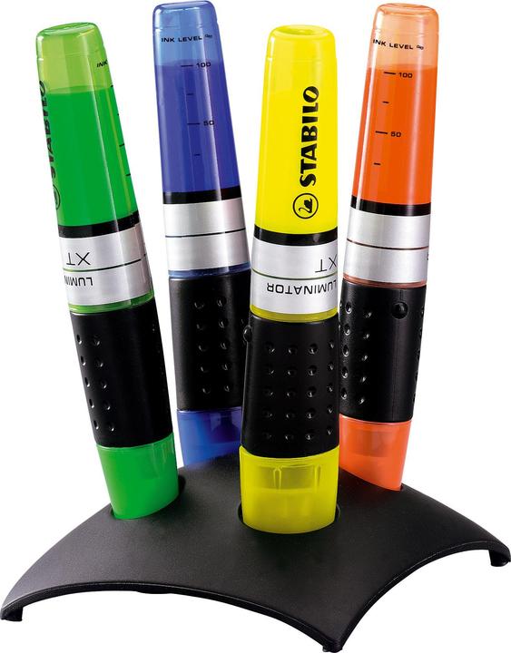 STABILO Tovaglietta LUMINATOR, set da tavola (Multicolore, 5 mm, 4 x)