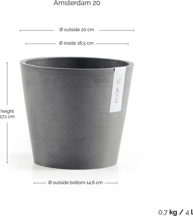 Image du produit Ecopots Amsterdam (20 cm)