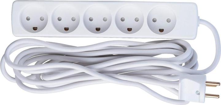 Produktbild MicroConnect 5-way Danish Power Strip 5m (5 x, CEE 7/3, 5 m)
