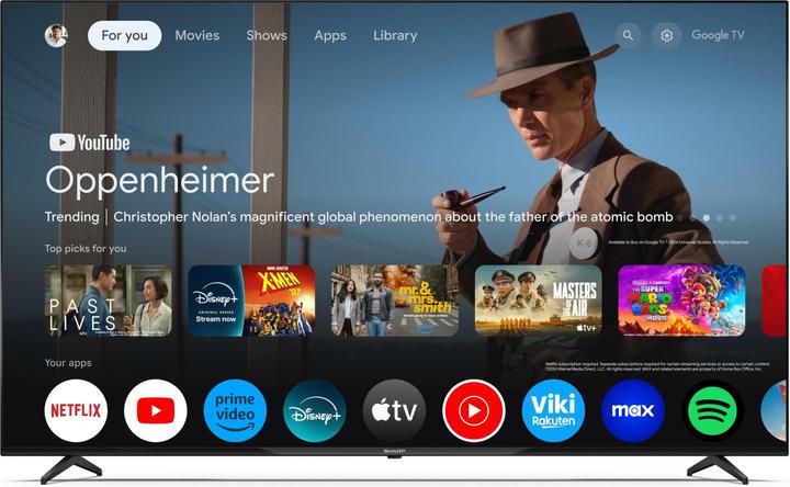 Image du produit Sharp 70GL4460E 4K UHD LED Google TV 177 cm (70) (70", LED, 4K, 2025)