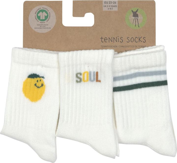 Actual product image Lässig Tennissocken 3er Set Little Gang, Zitrone Gr. 27 - 30 (pack of 3, 27 - 30)