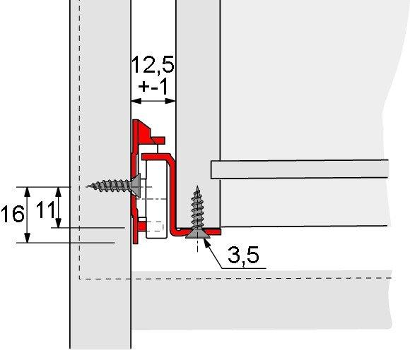 Actual product image Hettich Roller guide FR 402