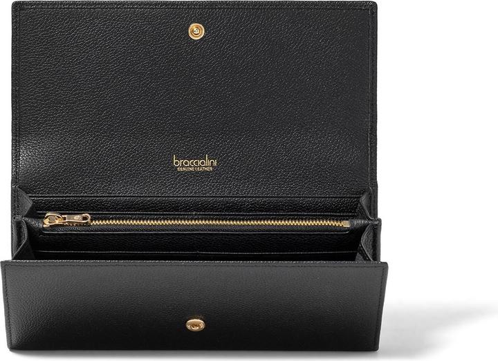 Actual product image Braccialini Damen Geldbörse Echtleder - Modell Erisia Nova - Casual - 19.5 X 10.0 X 3.5 Cm