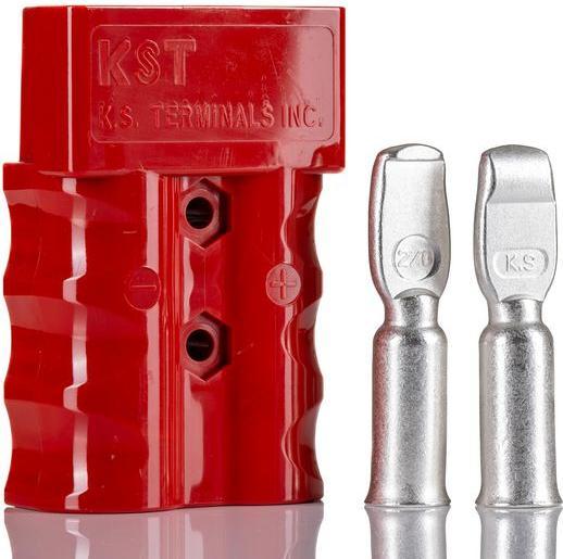 Actual product image RS PRO Battery contact modular, plug, 2 -contacts