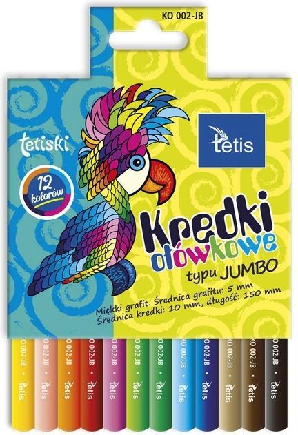 Actual product image Tetis Jumbo round pencils 12 colours (12x)