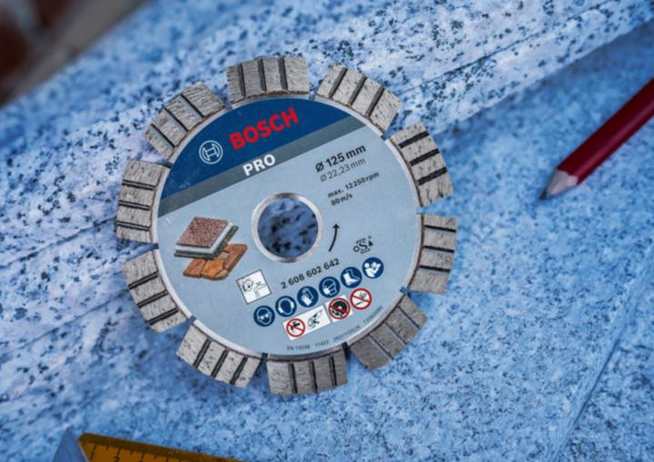 Actual product image Bosch Professional Zubehör PRO Multi Material diamond cutting disc, 125 x 22.23 mm