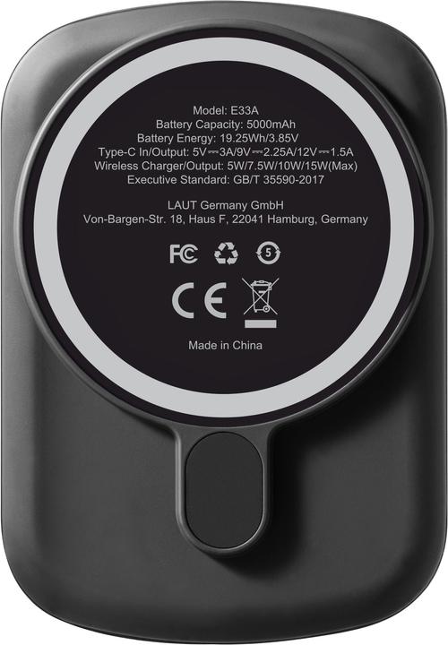 Actual product image Laut MagSafe - Power Banks - Black