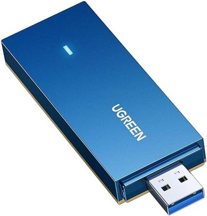Actual product image Ugreen AX1800 Dual-Band Wireless USB-A Adapter Wi-Fi 6 - Blue<ac