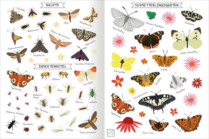 Produktbild Stickerheft Insekten