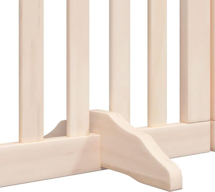 Produktbild VidaXL Hundetor mit Tür Faltbar Absperrgitter Hunde Schutzgitter 12-tlg. Holz (30 cm)