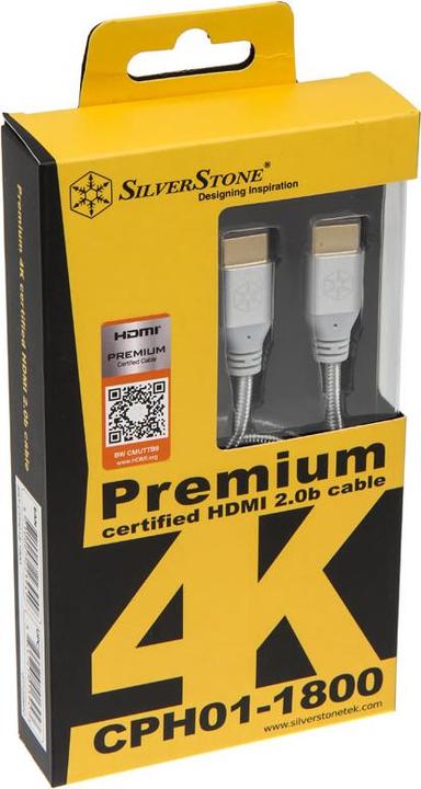 Produktbild Silverstone HDMI (Typ A) — HDMI (Typ A) (1.80 m)
