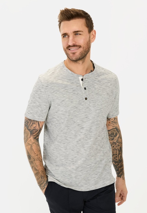 Image du produit Camel Active Kurzarm Henley aus reiner Baumwolle (L)