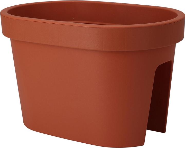 Immagine prodotto ProGarden Balkon-Blumentopf oval, Geländertopf, 27 x 40 x 25 cm, 2er-Set (40 cm)