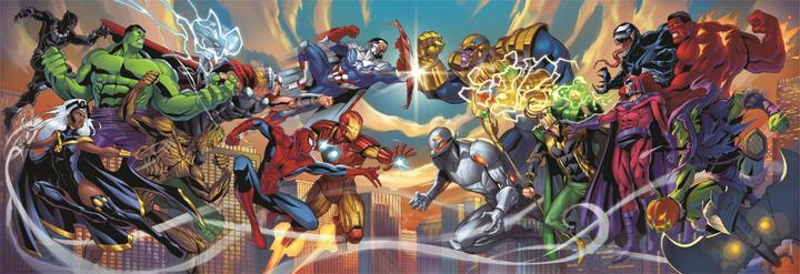 Produktbild Clementoni Puzzle 1000 Panorama Compact Marvel Heroes