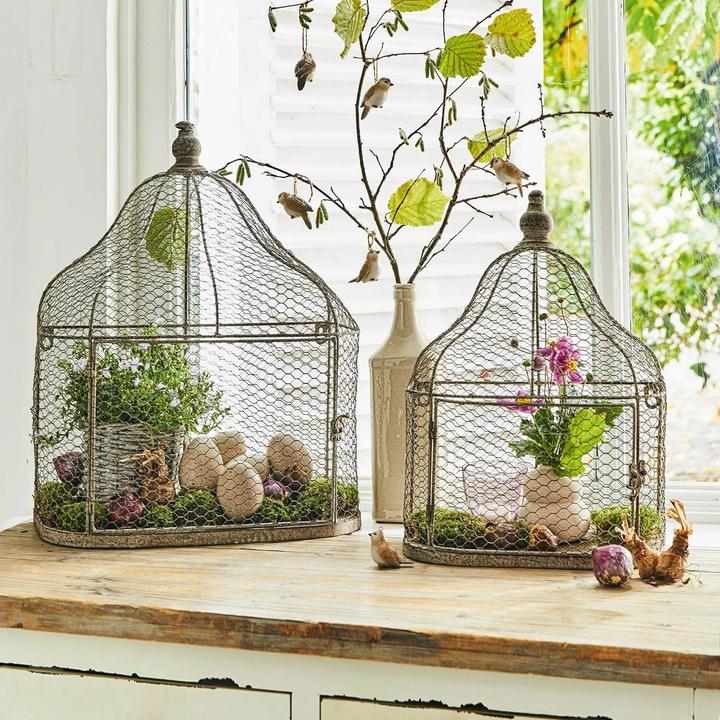 Actual product image Loberon Aviary Set of 2 Cavan antique grey