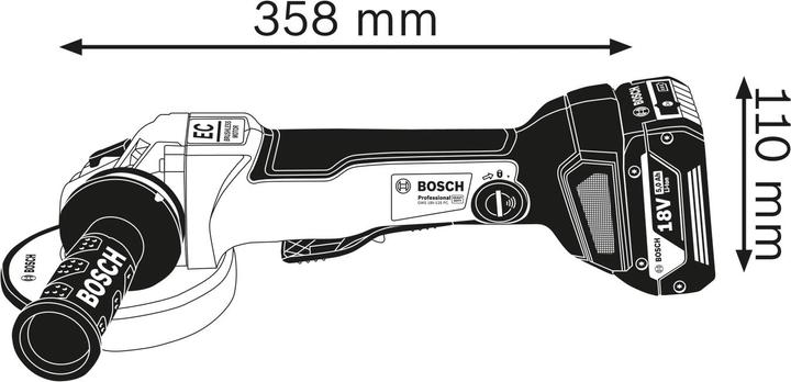 Immagine prodotto Bosch Professional GWS 18V-10 PC (125 mm)