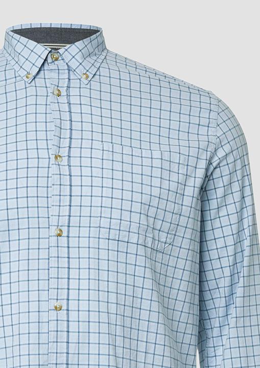 Immagine prodotto s.Oliver Hemd Regular Fit: Elastisches Button-Down-Hemd mit Karomuster (XXL)