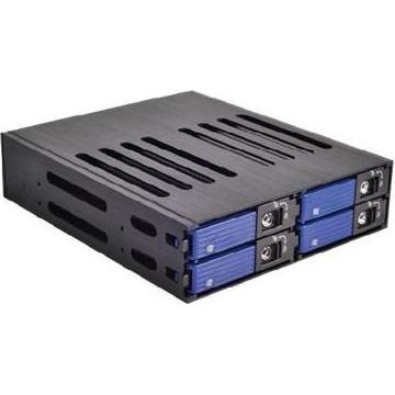 Joujye Backplane per HDD SAS/SATA da 6,4 cm e 2,5Z HDD 4x2,5 SAS e SATA HDD in alluminio nero 2x4cm f, Accessori per dischi rigidi