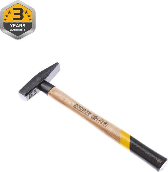 Actual product image Forte tools Metalworker's hammer with wooden handle, 200 g head weight, hammer with wooden handle, premium tool (200 g)