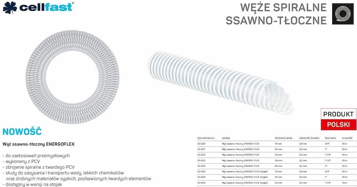 Immagine prodotto MGA C.WĄŻ SSAWNO-TŁOCZNY DO POMP 50mm x 25mb BEZBARWNY ENERGO-FLEX (0.03 m, 50 mm)