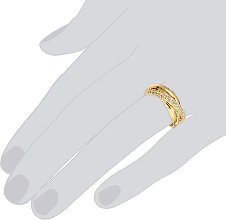 Image du produit Lulu & Jane Femmes laiton zirconium or jaune - 29143 (58)