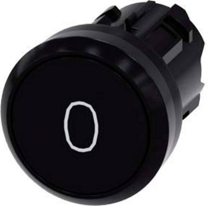 Actual product image Siemens SIRIUS ACT pushbutton front element plastic, black