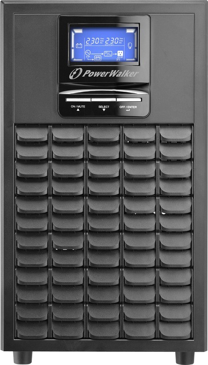 Produktbild Powerwalker VFI 3000 C LCD 3000VA 2400W Online USV Tower Doppelwandler SNMP Slot (3000 VA, 2400 W, Online-Doppelwandler USV)