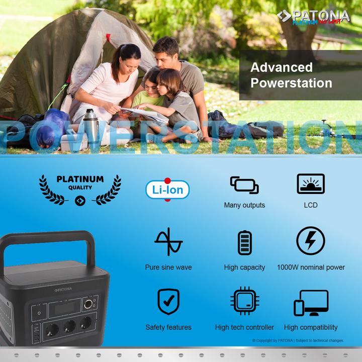 Produktbild Patona Powerstation (1000 Wh, 11.20 kg)