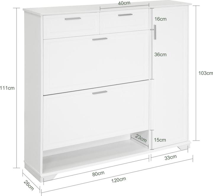 Actual product image SoBuy Shoe tipper (120 x 26 x 111 cm)