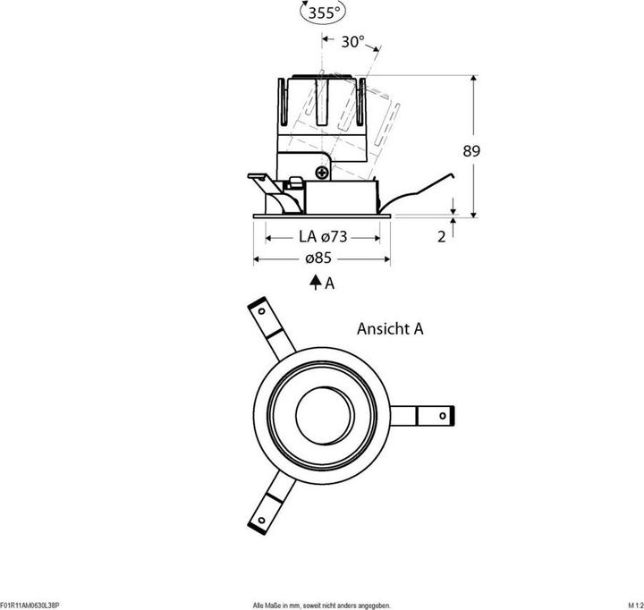 Produktbild EVN LED-Deckeneinbaustrahler (700 lm)